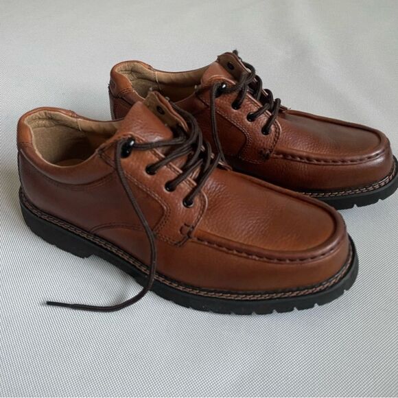 Dockers Glacier Oxford Brown Genuine Leather Shoes EUC Men’s Size 11.5 - Picture 1 of 9